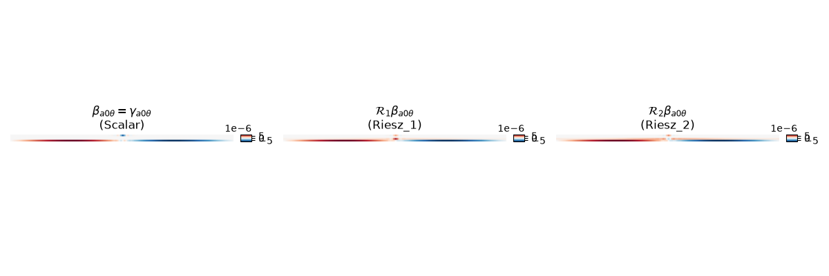 $\beta_{a0\theta} = \gamma_{a0\theta}$ (Scalar), $\mathcal{R}_1\beta_{a0\theta}$ (Riesz_1), $\mathcal{R}_2\beta_{a0\theta}$ (Riesz_2)